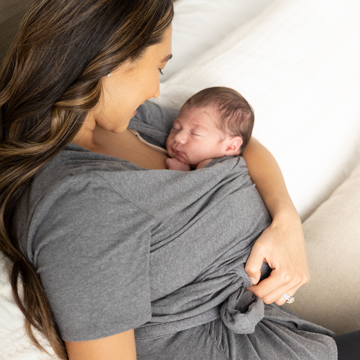 Organic Cotton Skin to Skin Wrap Top Postpartum