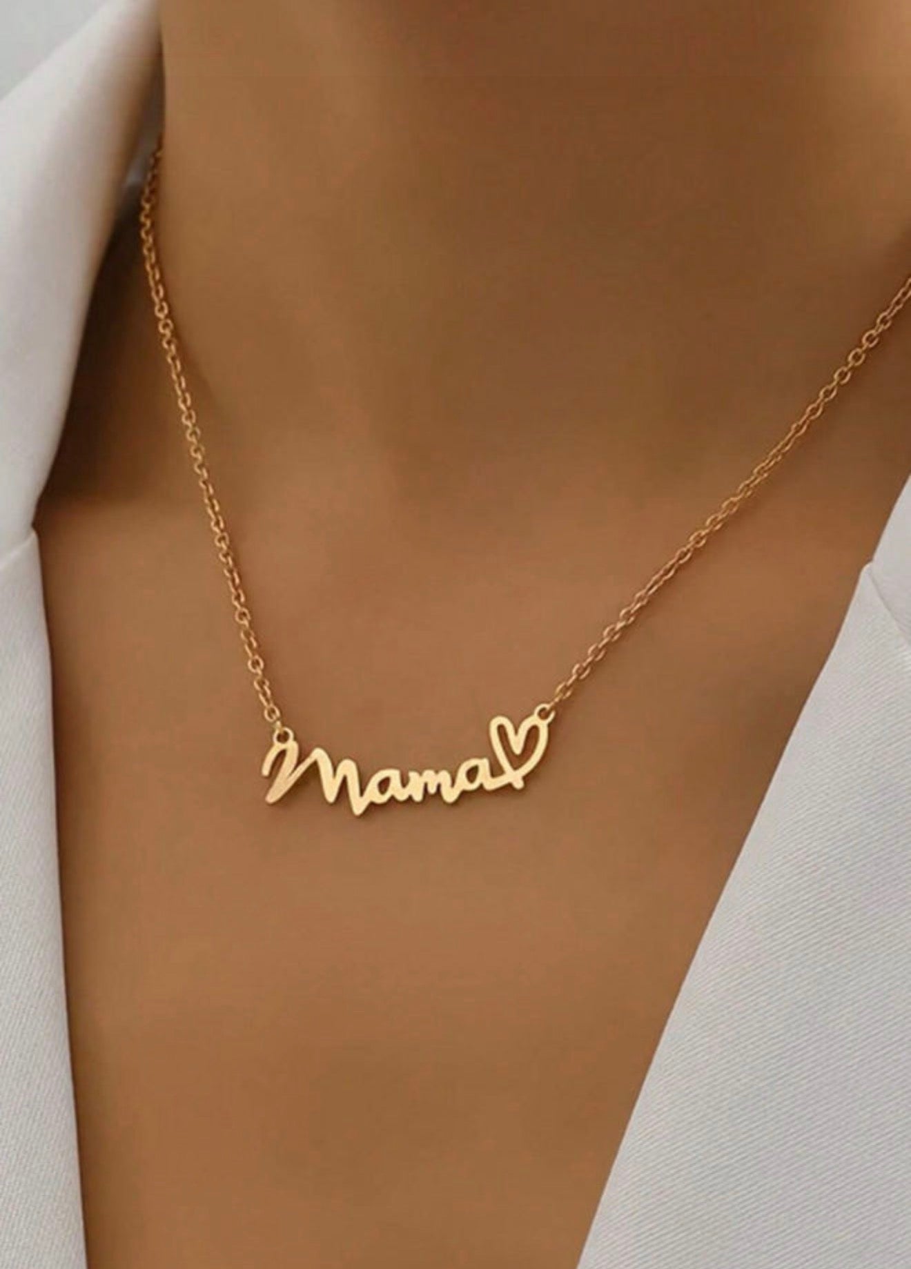 18K STAINLESS STEEL TARNISH FREE MAMA NECKLACE