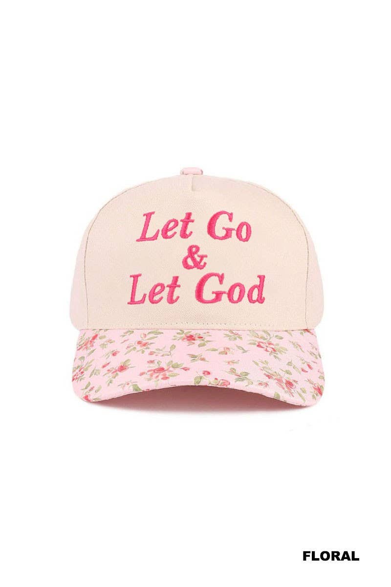 Let Go & Let God Two Tone Cotton Hat