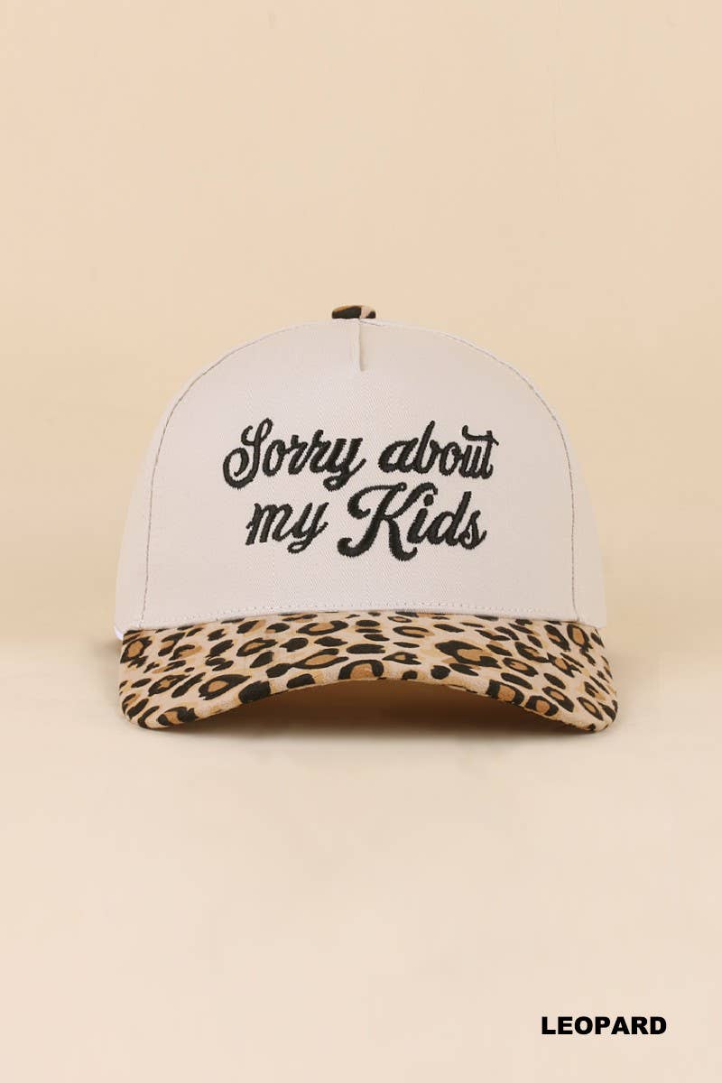 Sorry About My Kids Two Tone Snapback Hat