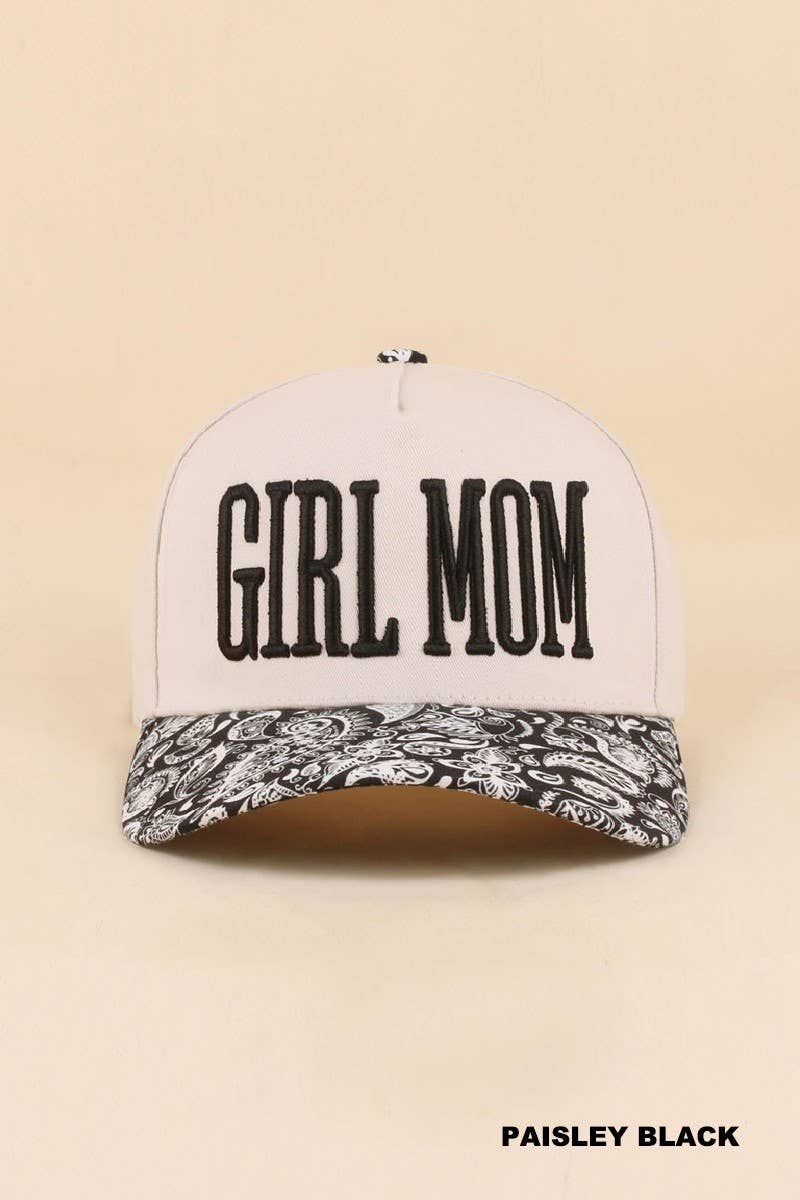 Girl Mom Two Tone Snapback Hat