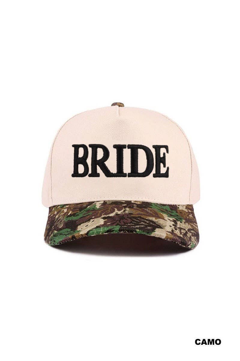 Bride Two Tone Cotton Hat