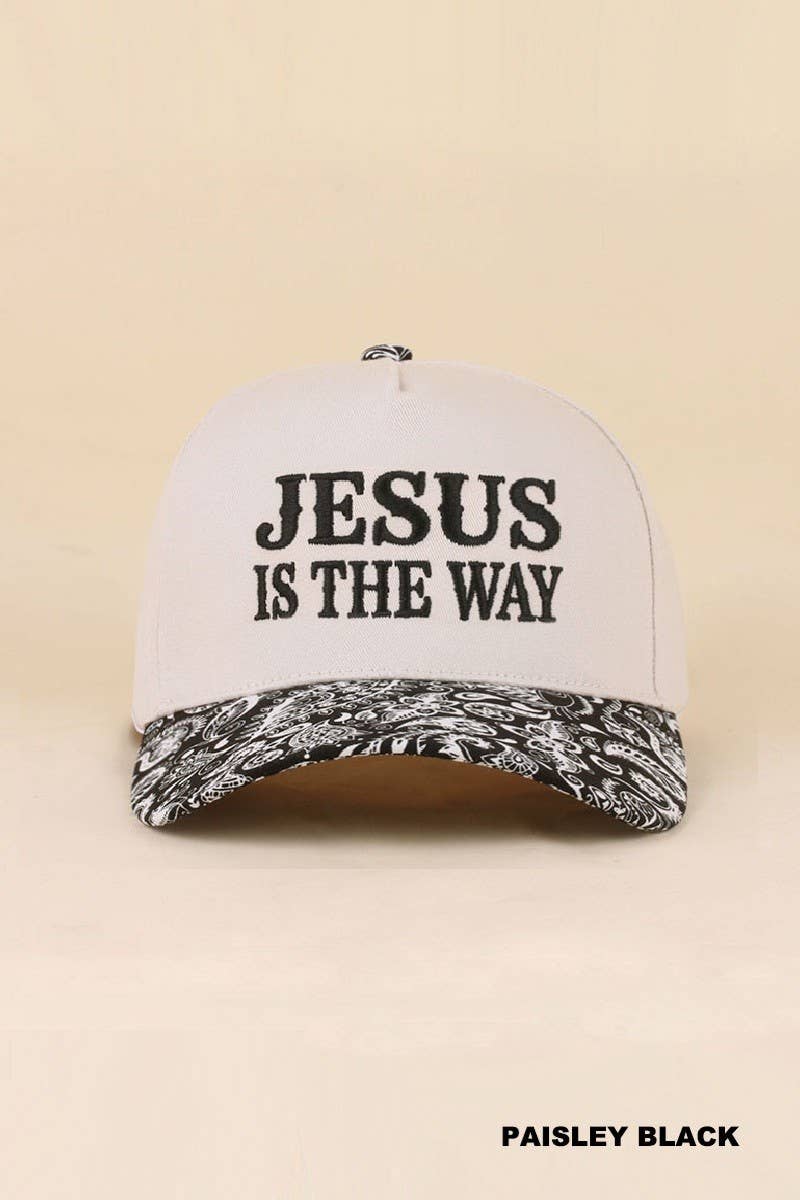 Jesus Is The Way Two Tone Snapback Hat
