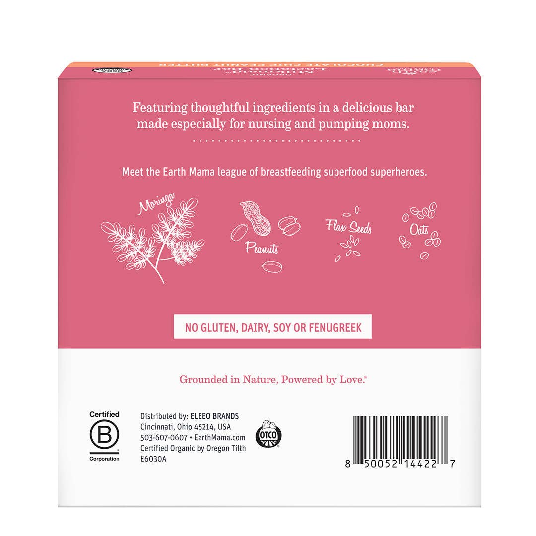 Organic Milkmaid® Lactation Bars Chocolate Chip Peanut Butter