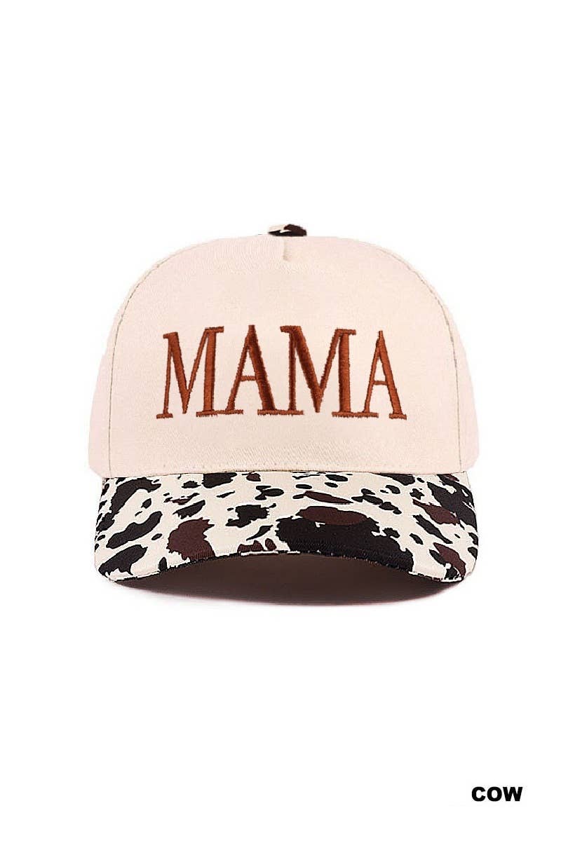 Mama Two Tone Canvas Cotton Cap