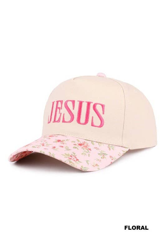 Jesus Two Tone Canvas Cotton Cap
