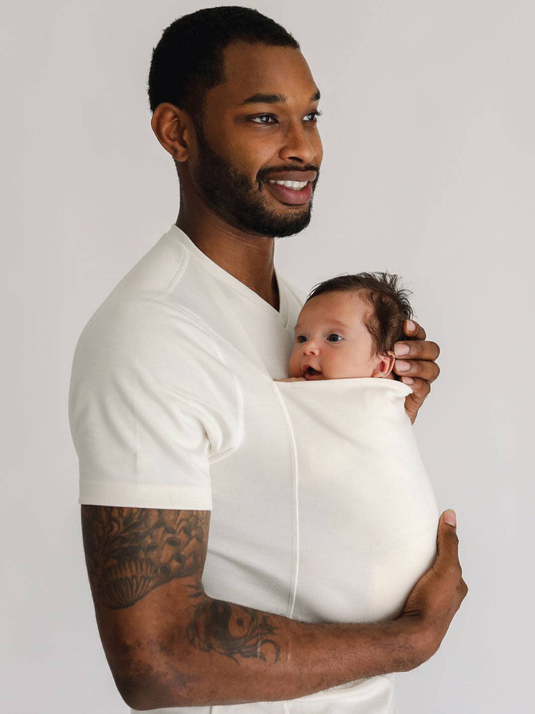 Lalabu Dad Shirt | Baby Carrier | Natural