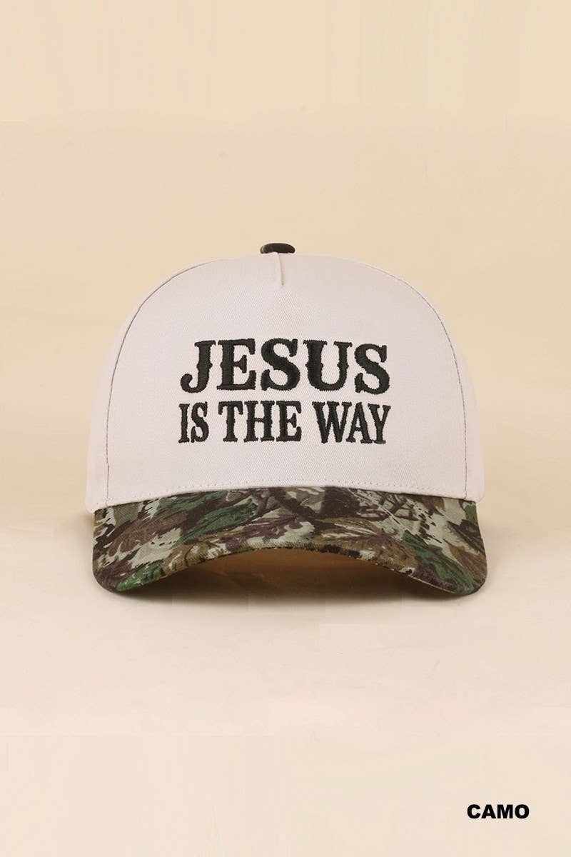 Jesus Is The Way Two Tone Snapback Hat
