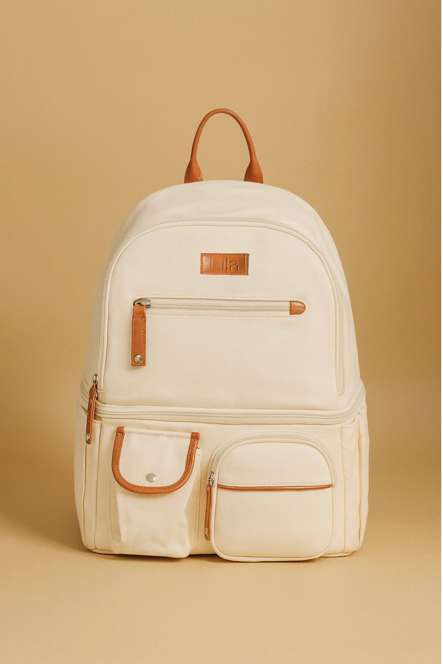 Lila Pumping & Nursing Diaper Bag in Cream