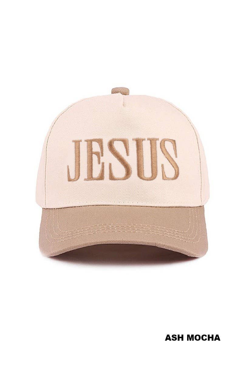Jesus Two Tone Canvas Cotton Cap