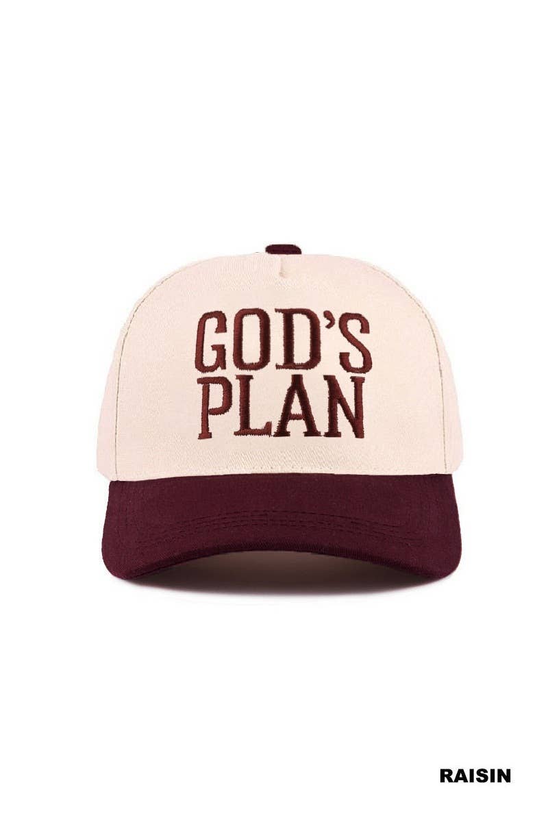 God's Plan Two Tone Cotton Hat
