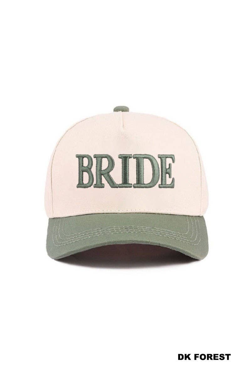 Bride Two Tone Cotton Hat