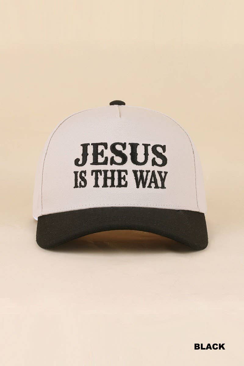 Jesus Is The Way Two Tone Snapback Hat