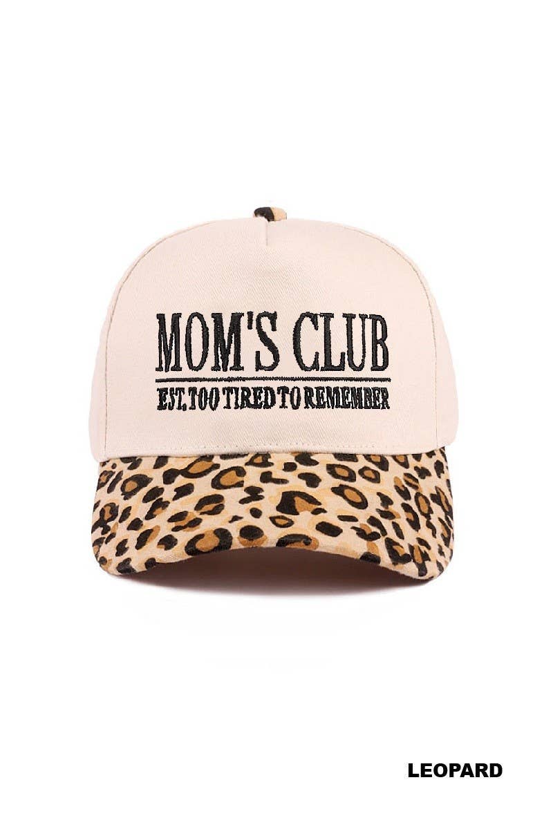 Mom's Club Two Tone Canvas Cotton Cap