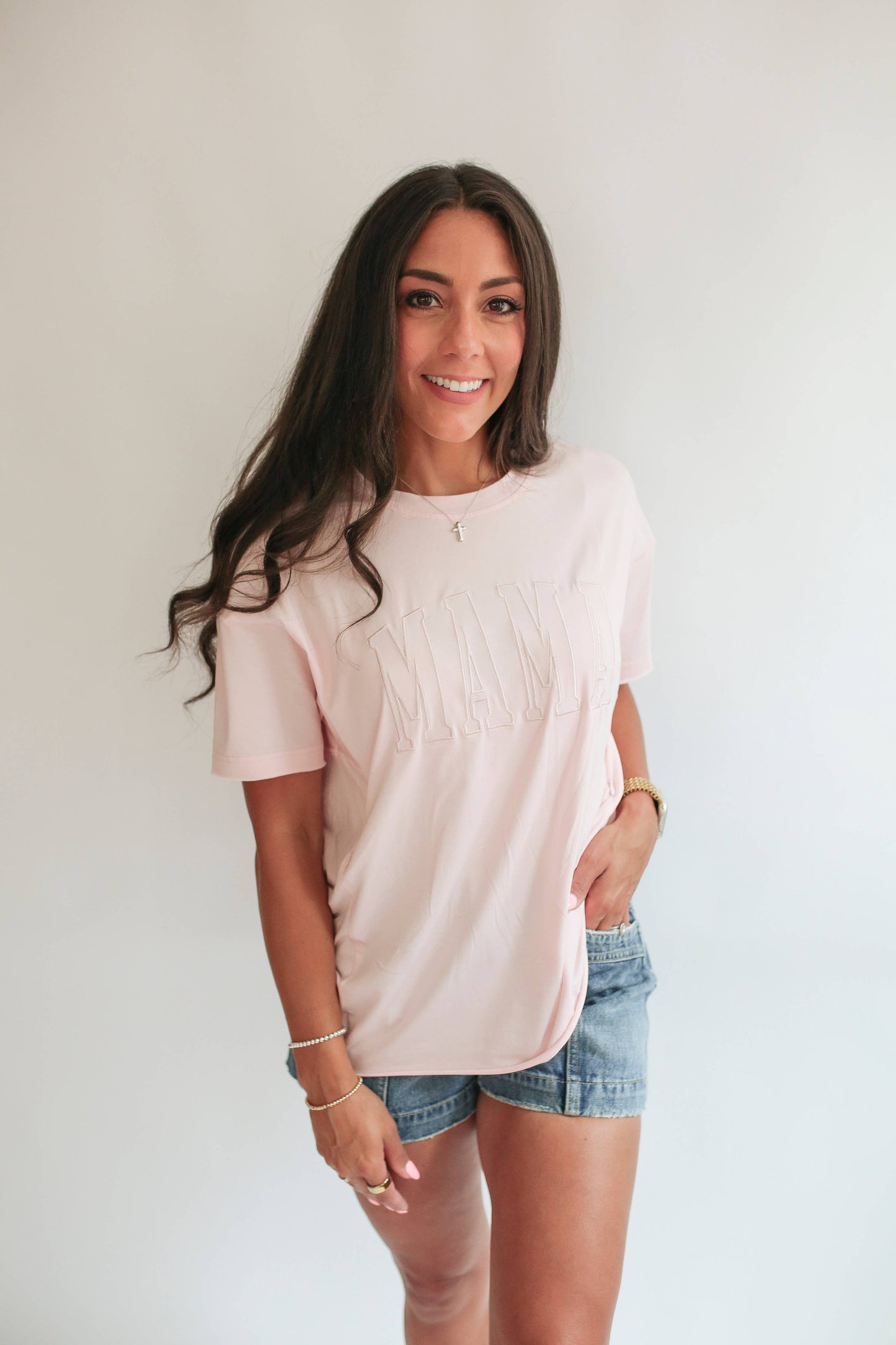 Relaxed Fit Zip Breastfeeding Tee