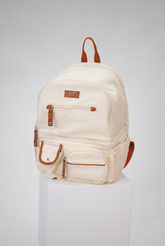 Lila Pumping & Nursing Diaper Bag in Cream
