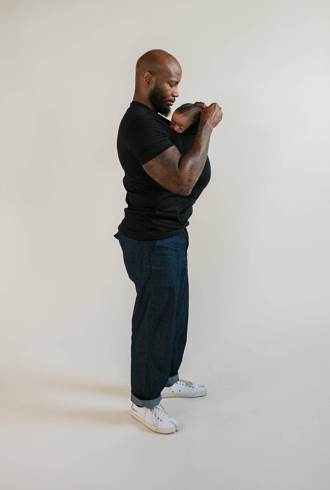 Lalabu Dad Shirt | Baby Carrier | Black