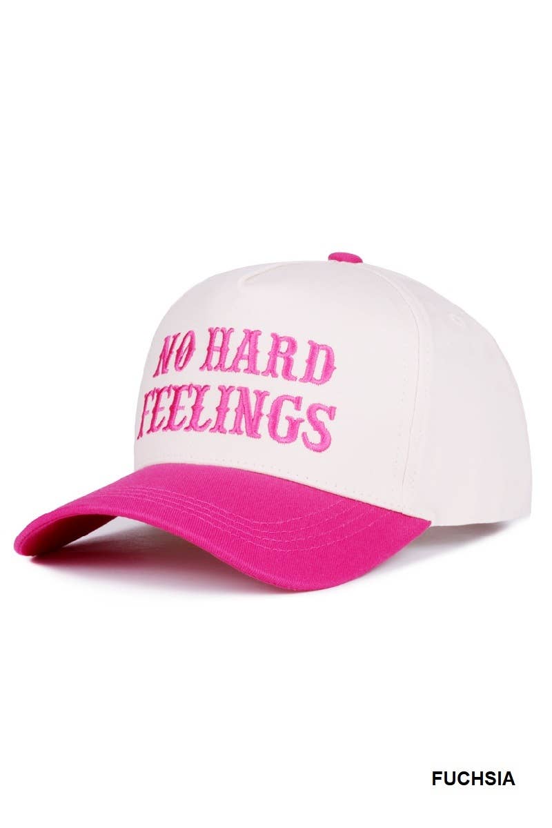 No Hard Feelings Two Tone Canvas Cotton Cap