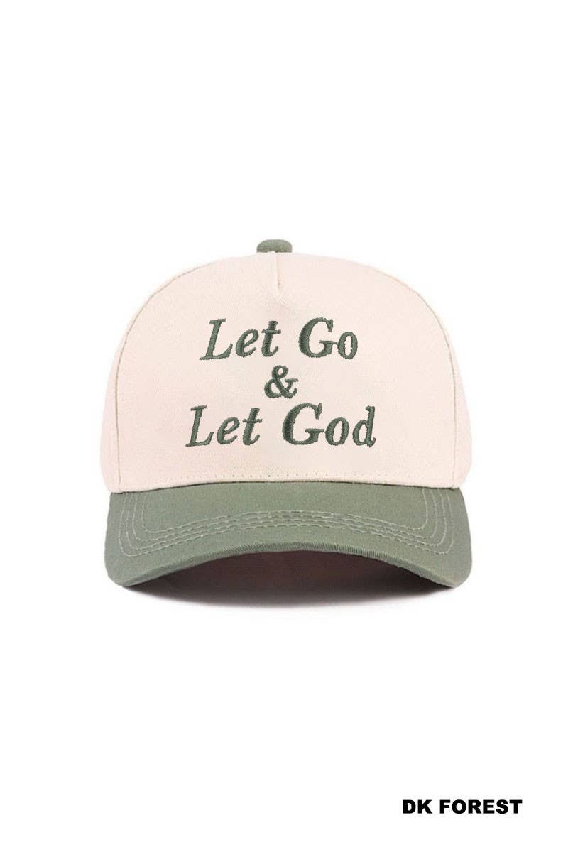 Let Go & Let God Two Tone Cotton Hat