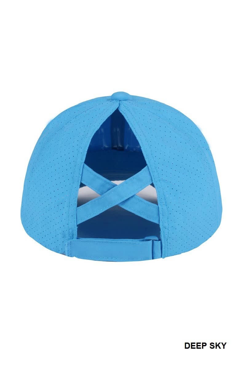 Criss Cross Ponytail Dry-fit Cap
