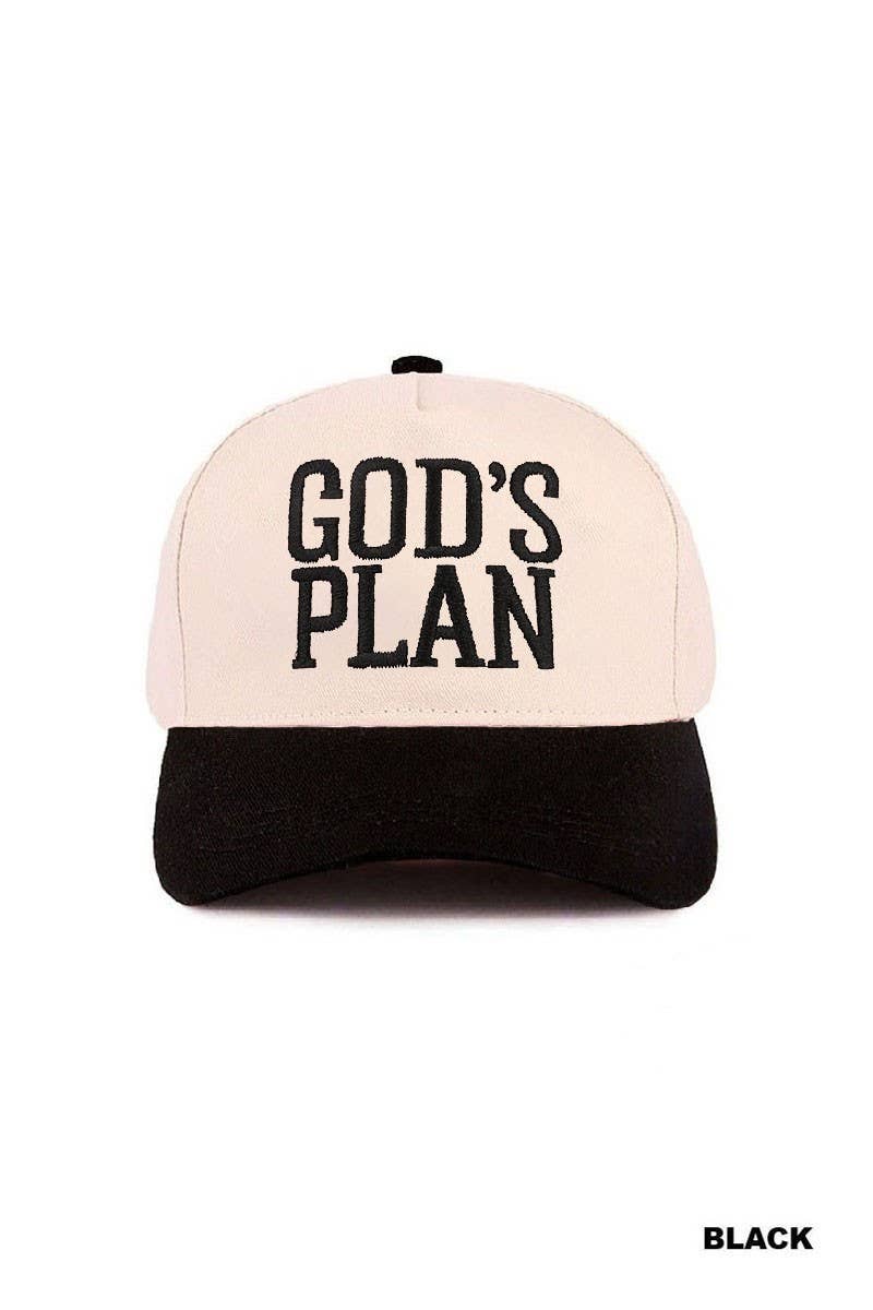 God's Plan Two Tone Cotton Hat