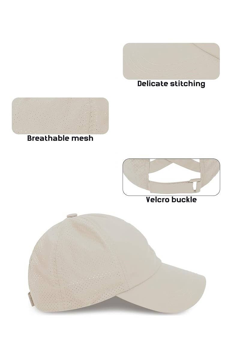 Criss Cross Ponytail Dry-fit Cap