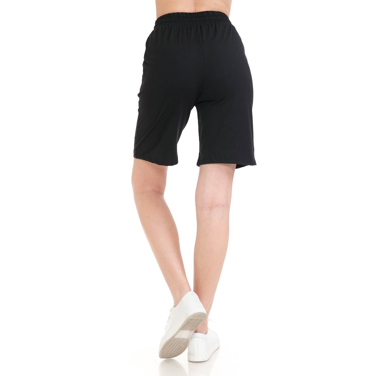 Buttery Soft Solid  Jogger Shorts with Drawstring