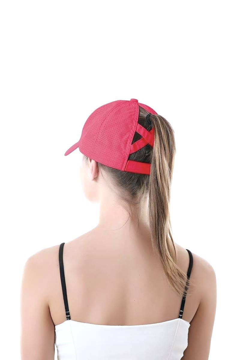 Criss Cross Ponytail Dry-fit Cap