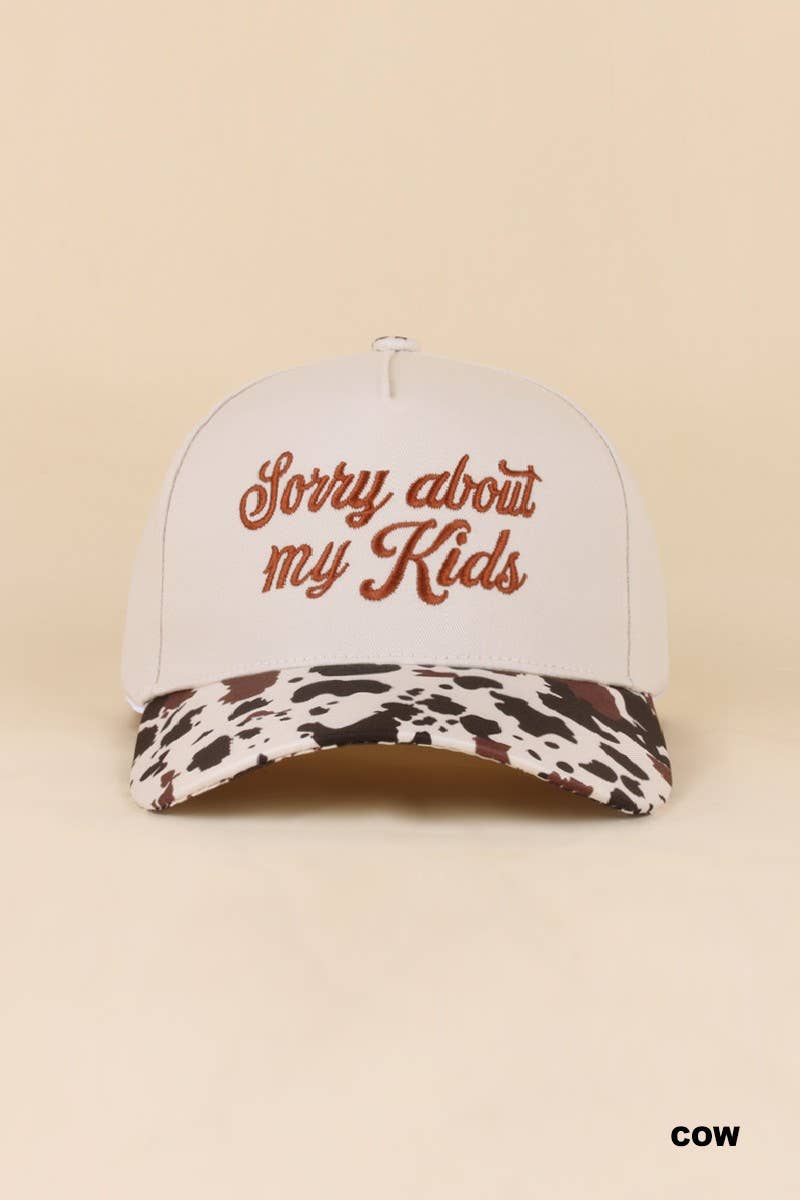 Sorry About My Kids Two Tone Snapback Hat