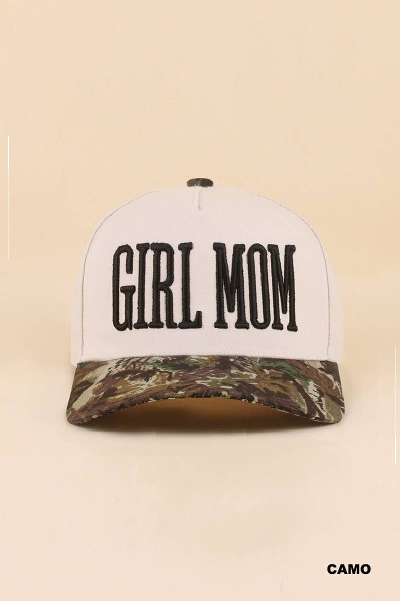 Girl Mom Two Tone Snapback Hat