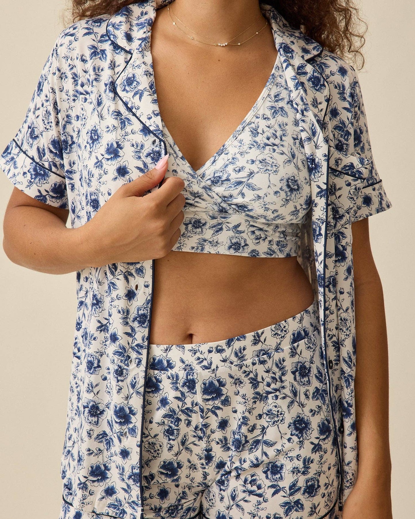 Clea Bamboo Short Sleeve Pajama Set
