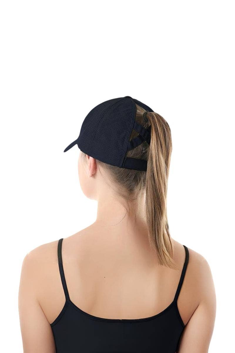 Criss Cross Ponytail Dry-fit Cap