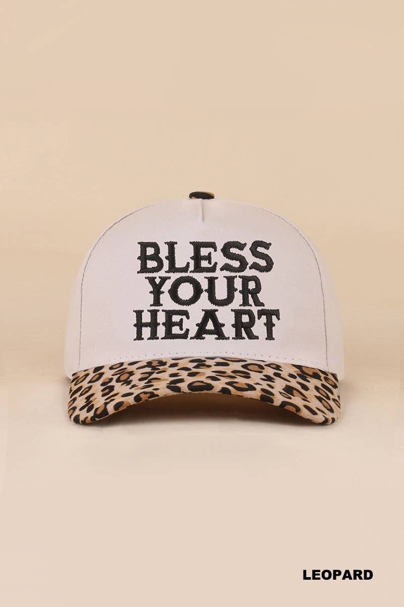 Bless Your Heart Two Tone Canvas Cotton Cap