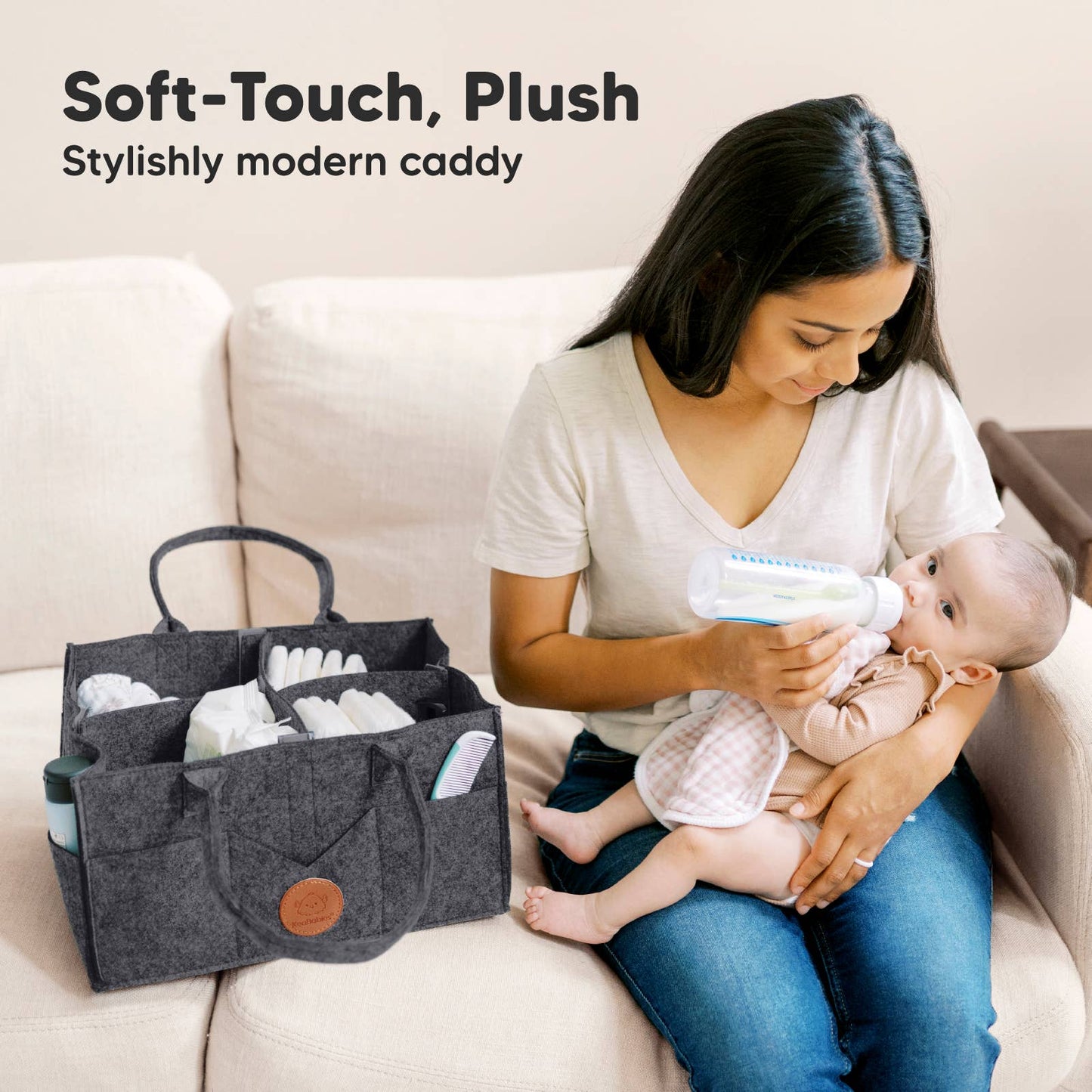 Original Baby Diaper Caddy Organizer for Nursery, Storage