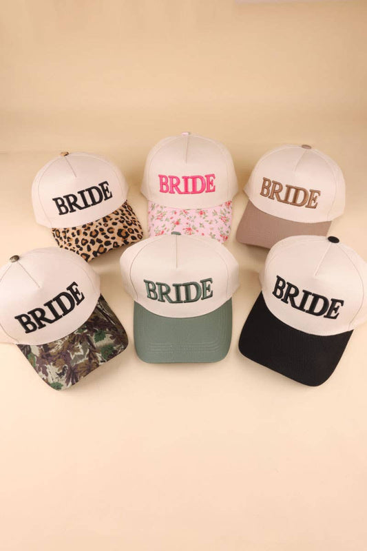 Bride Two Tone Cotton Hat