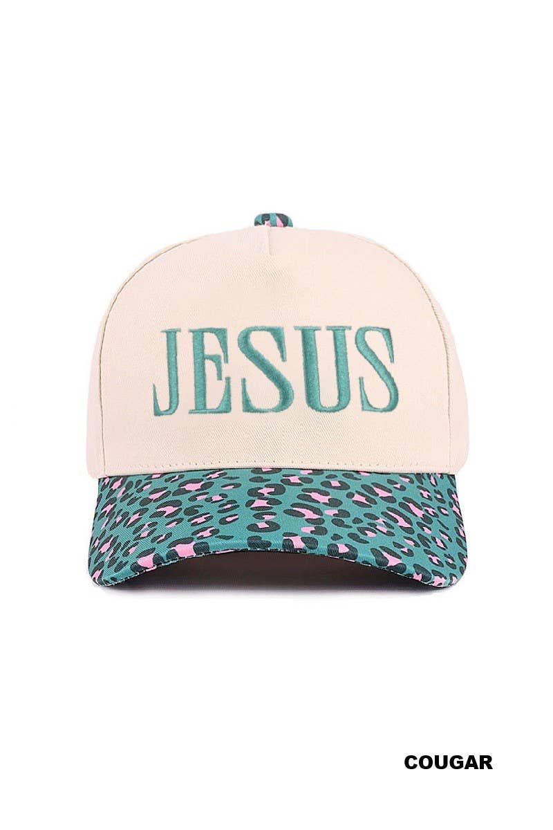 Jesus Two Tone Canvas Cotton Cap
