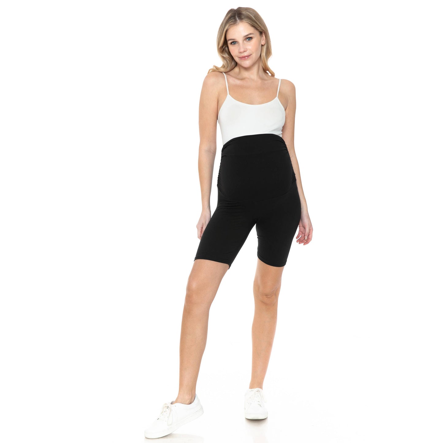 Buttery Soft Print Maternity Shorts
