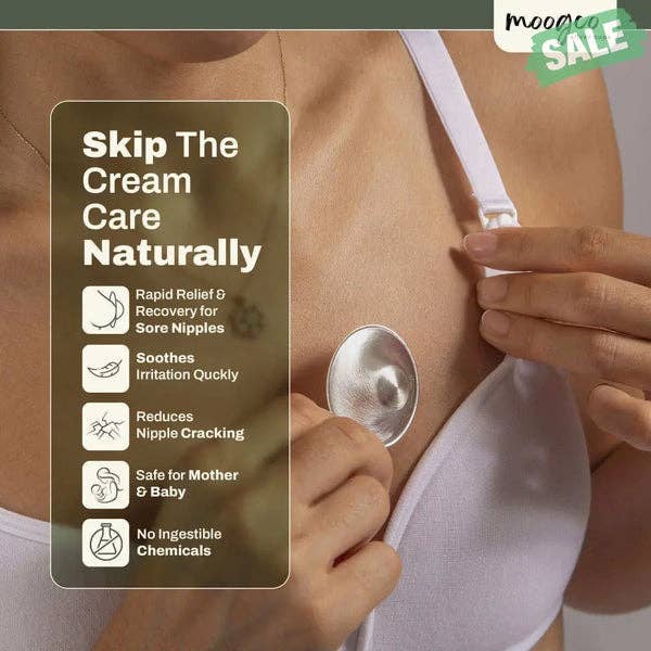 MOOGCO Silver Nursing Cups 925k Silver - Trilaminate