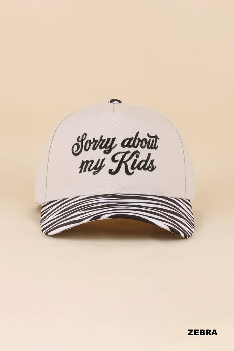 Sorry About My Kids Two Tone Snapback Hat