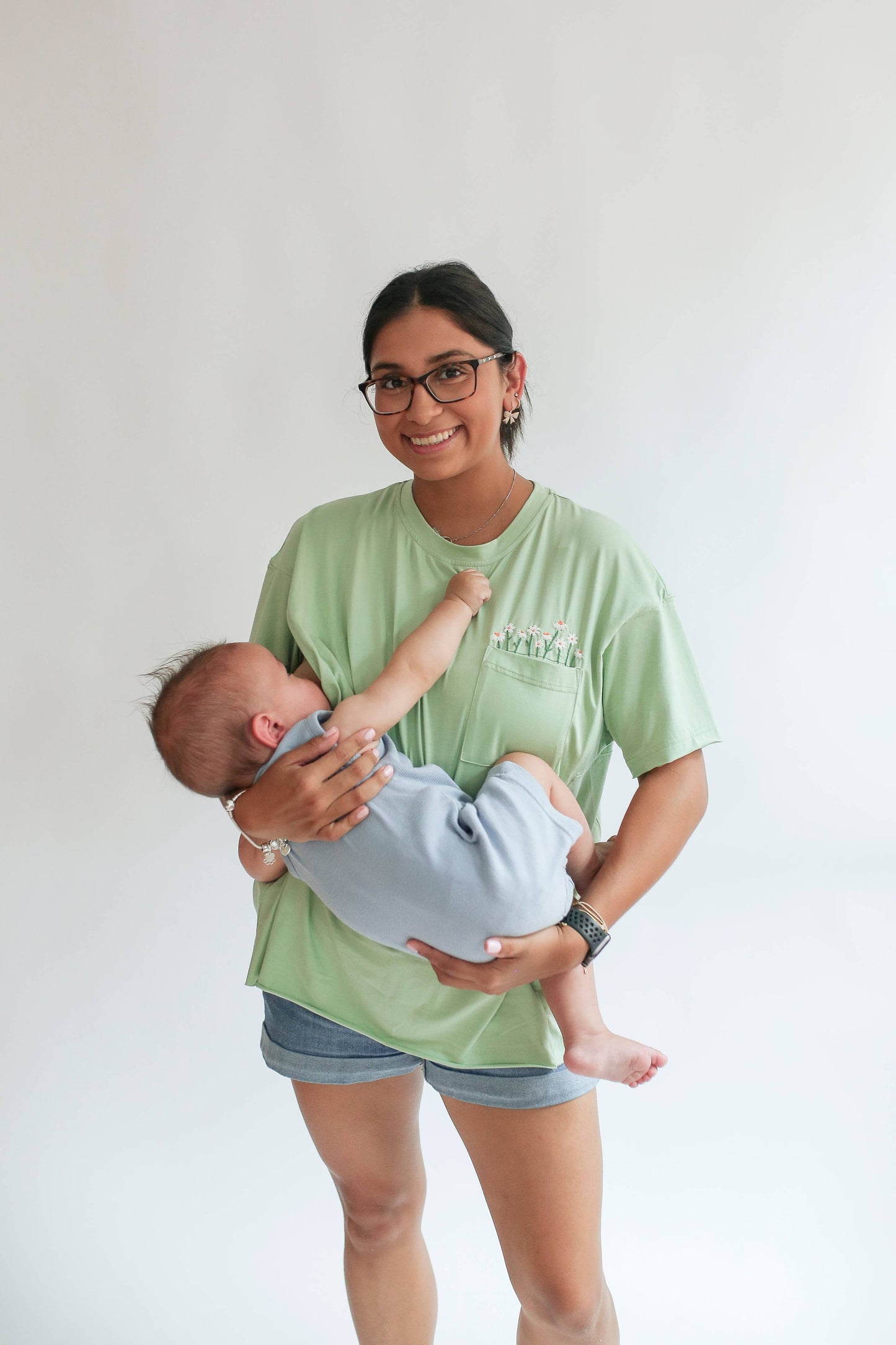 Relaxed Fit Zip Breastfeeding Tee
