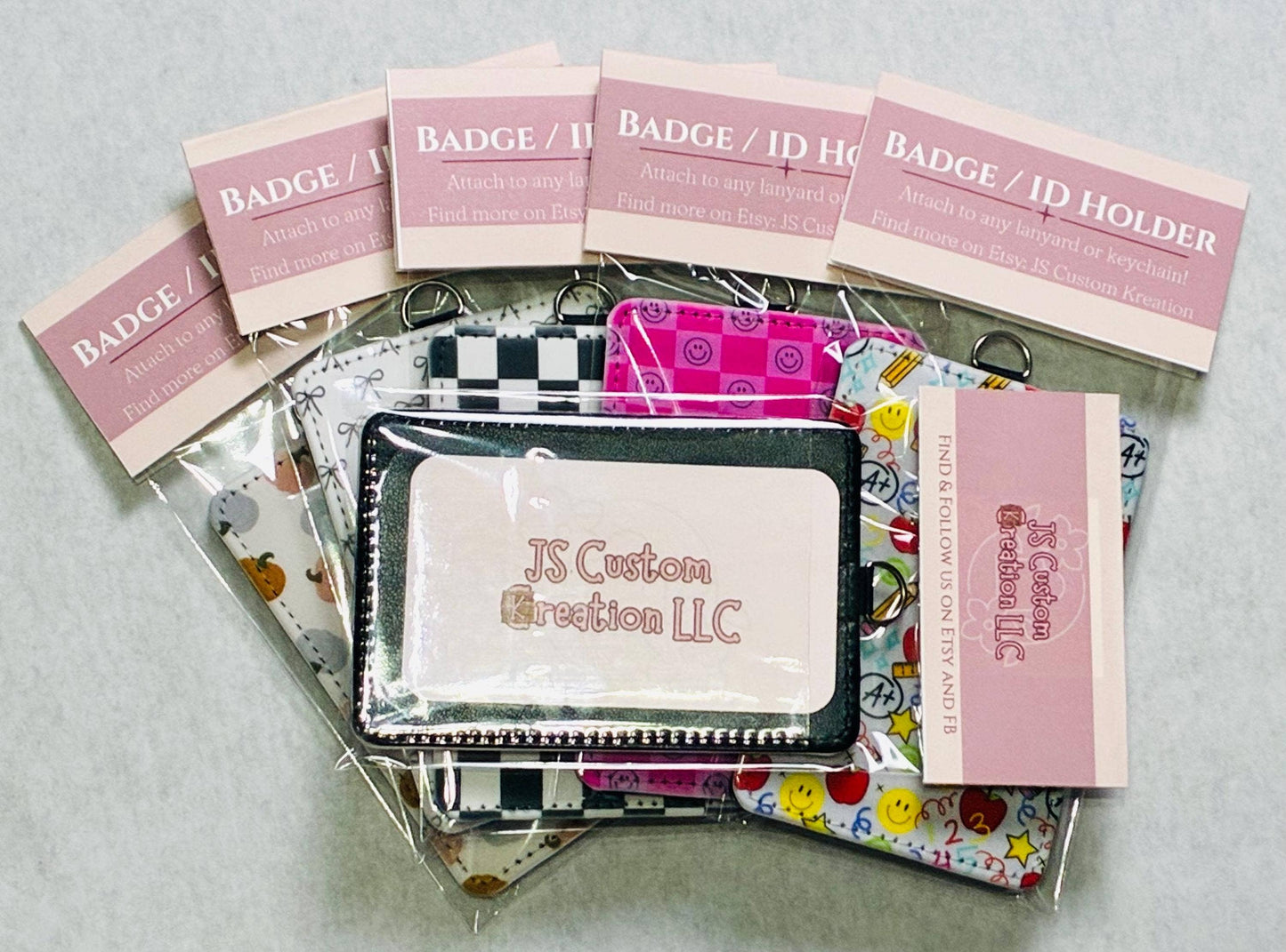 Custom Designed ID Badge Holder Lanyard Accessories