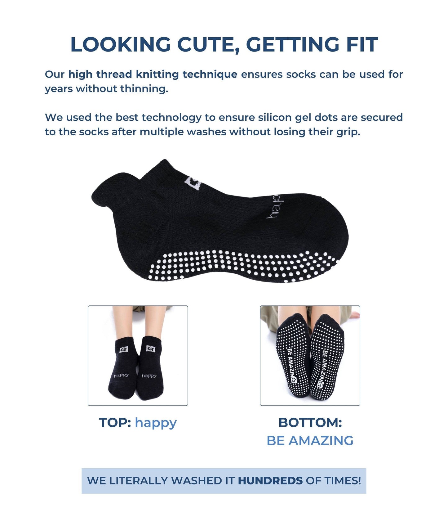 Non-Slip Women's Hospital Socks