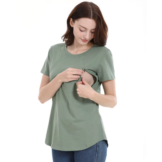 Short Sleeve Vertical Zipper