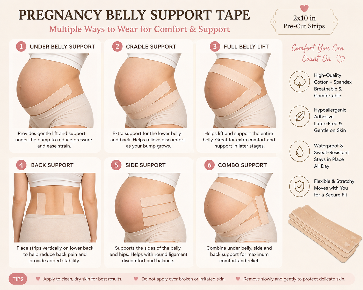 Pregnancy Belly Support Tape