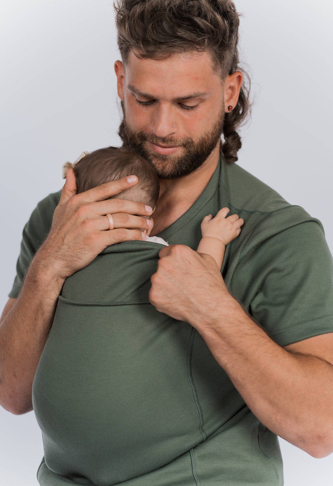Lalabu Dad Shirt | Baby Carrier | Fern