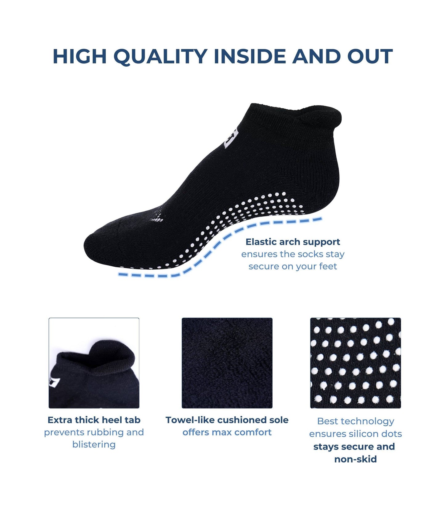 Non-Slip Women's Hospital Socks