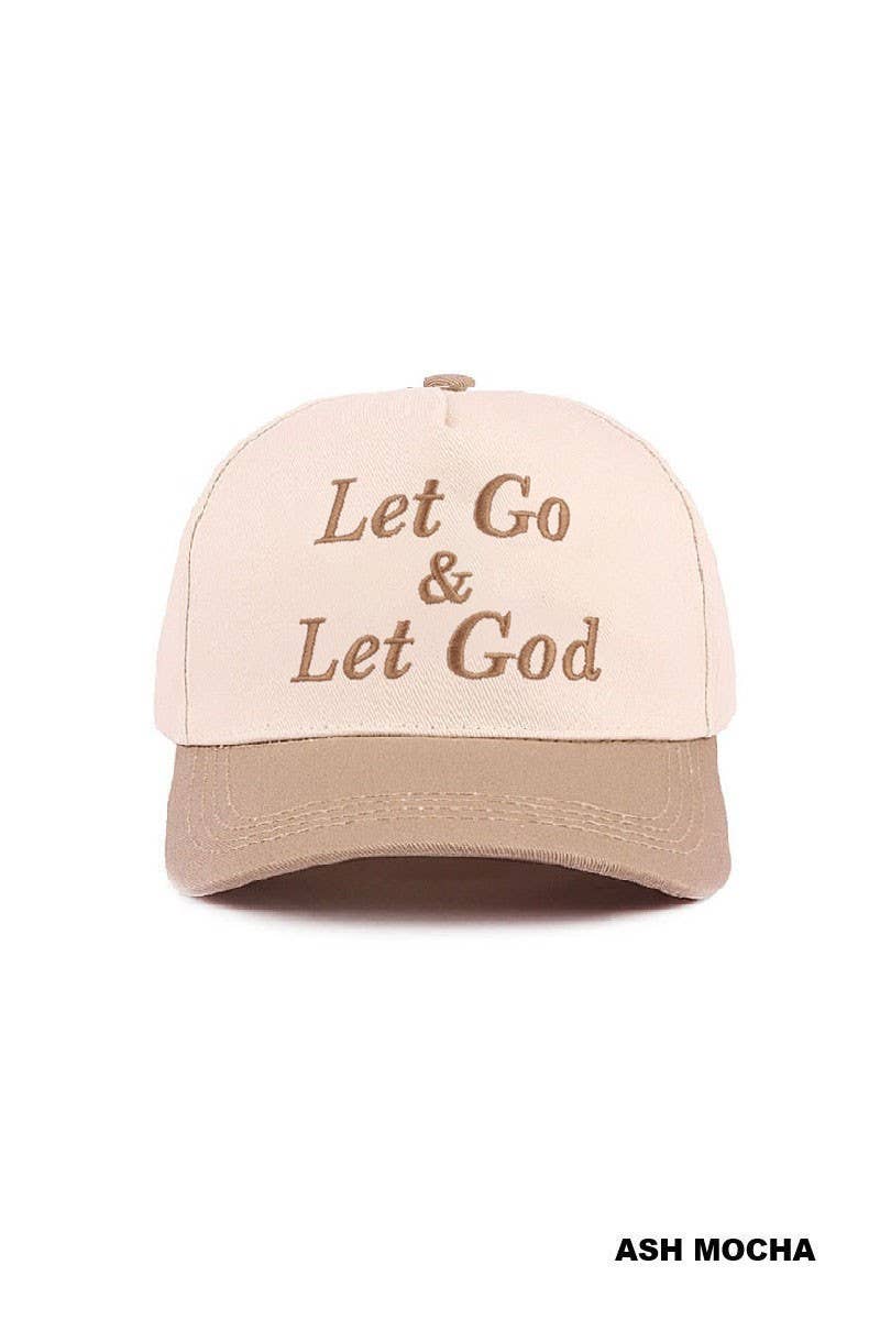 Let Go & Let God Two Tone Cotton Hat