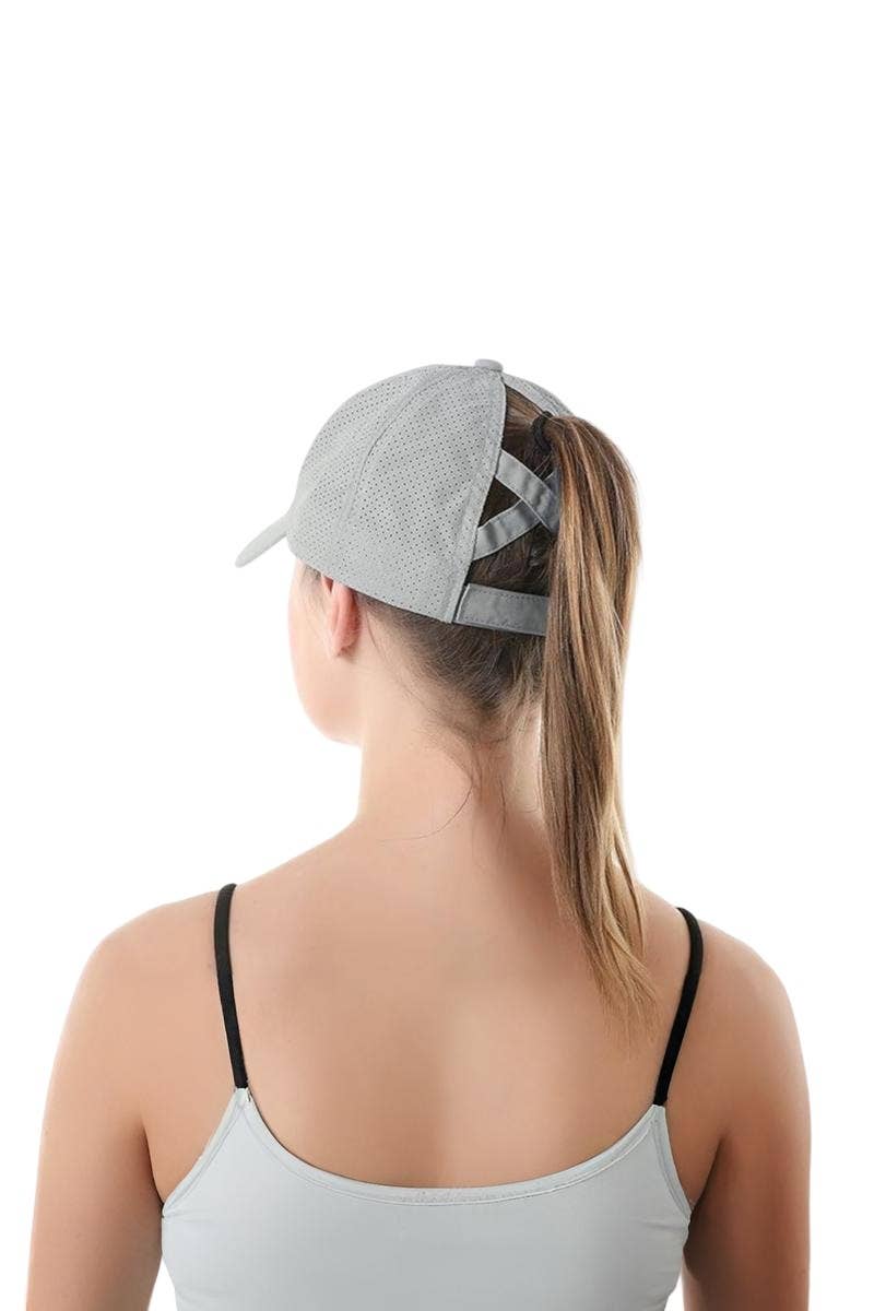 Criss Cross Ponytail Dry-fit Cap