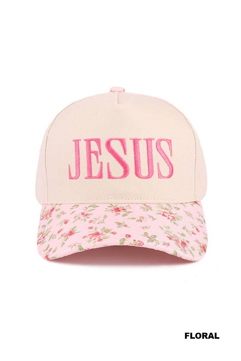 Jesus Two Tone Canvas Cotton Cap