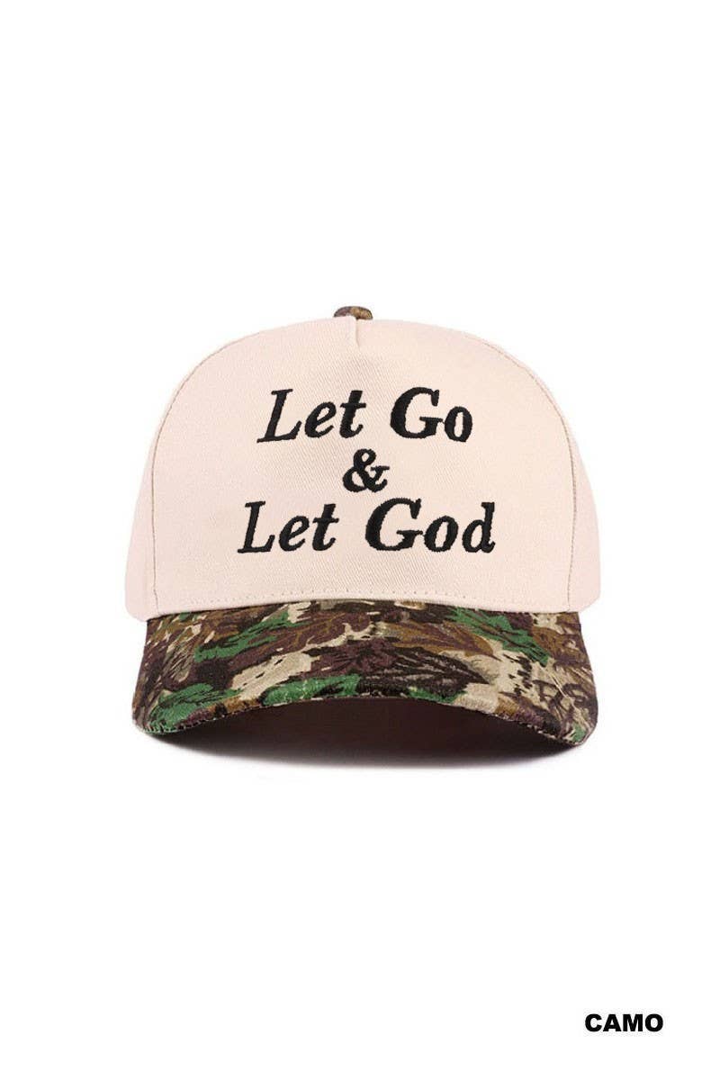 Let Go & Let God Two Tone Cotton Hat